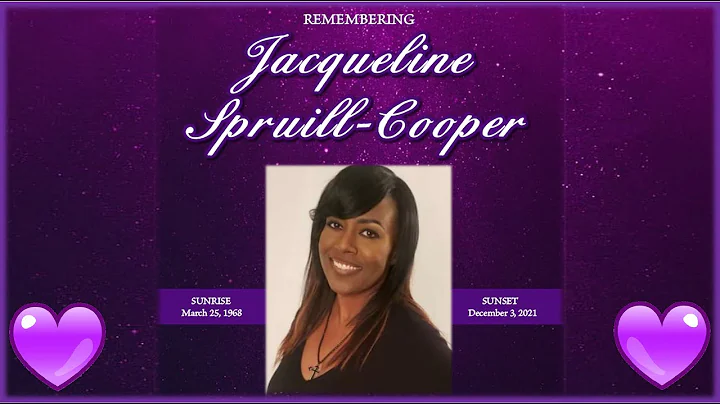 Jacqueline Spruill-Cooper  March 25, 1968 - Decemb...
