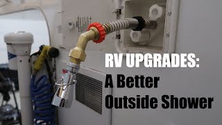 Outside Shower Upgrade for my RV | Truck Camper Mods