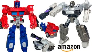 Transformers Optimus Prime and Megatron Amazon Exclusive Heroes and Villains Toys!