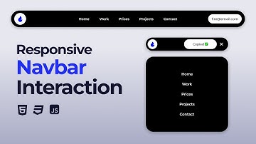 Responsive Navbar Interaction Using HTML CSS JavaScript