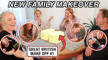 FAMILY MAKEOVER CHALLENGE *DIY Boxes | Great British Make Off #1 | Tracy Jamie Ruby and Raylee