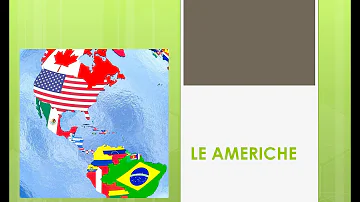 Cosa forma le Americhe?