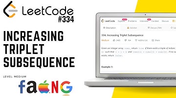 334. Increasing Triplet Subsequence | Leetcode Medium