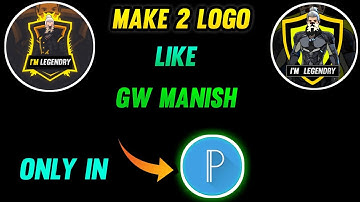 🔥💗How To Make Logo Like Gw Manish| Make Logo Like Gw Manish| Gw Manish Ki Tarah Logo Kaise Banaye|