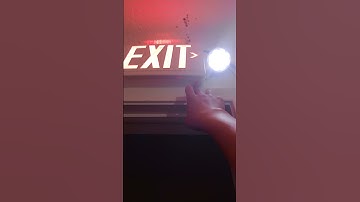 LHQM Red 5th generation exit sign combo test