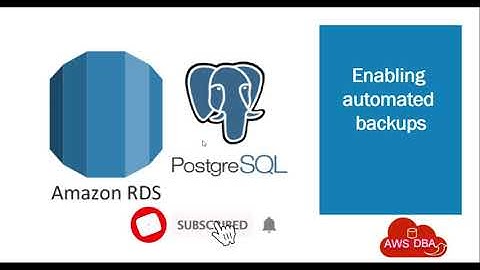 22 Enabling automated backups