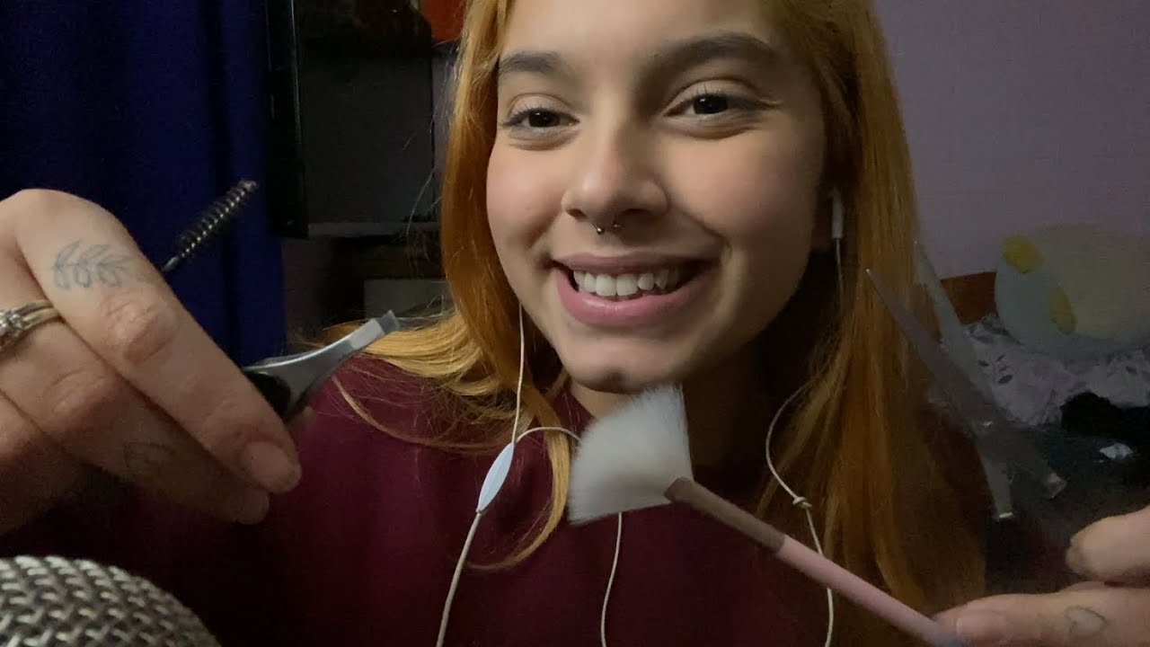 ASMR REPITIENDO MI INTRO MÁS LOS MEJORES TRIGGERS| HOLA BEBÉS, tijera, brocha, pinza| SOFIWI