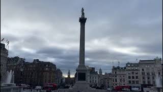 Трафальгарская площадь.Национальная галлерея./Trafalgar Square/The National Gallery/#БигБенBigBen