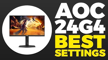 AOC 24G4 Best Settings