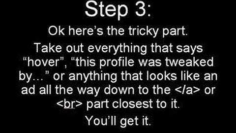 How To Remove HTML Ads In Myspace