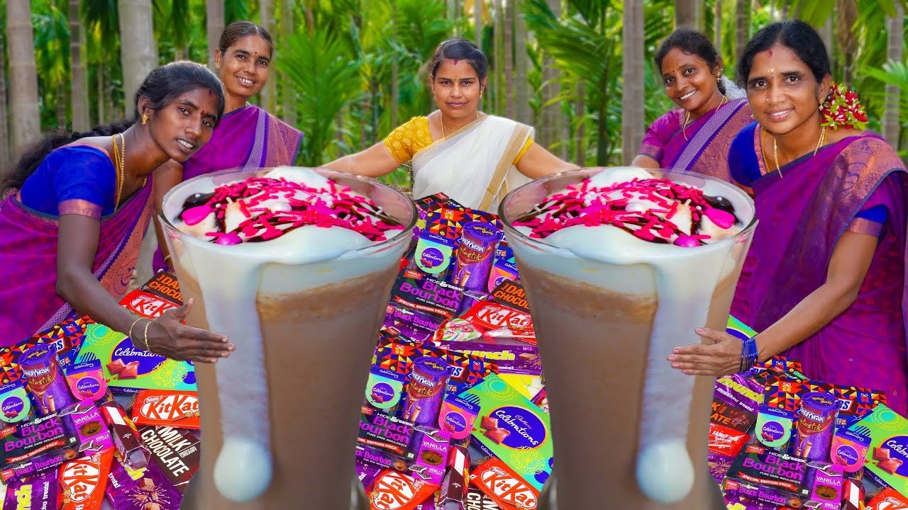 King Of Chocolate Milk Shake Making | Yummy and Healthy Summer Drinks | Village Super Cooking