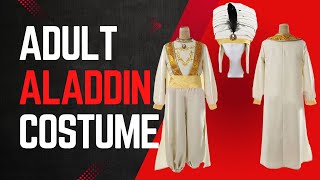 Adult Aladdin Costume |  Unleash Your Inner Aladdin: Aladdin Lamp Prince Costume for Adults.