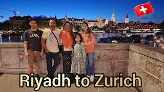 Riyadh to zurich 🇨🇭(Day 1) | Travel vlog | My Europe Trip diaries | 2023 | swiss holiday