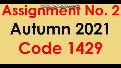 AIOU Code 1429-2 Solved Assignment No.2 Autumn 2021