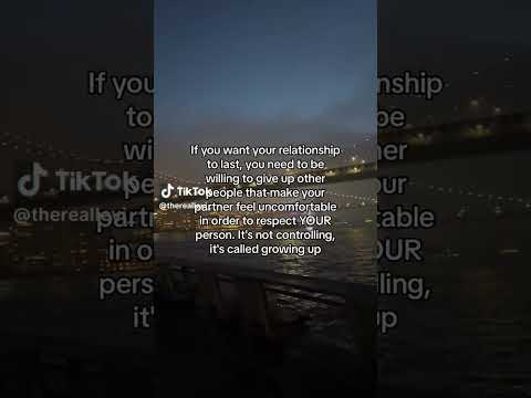 If you want your relationship to last...
