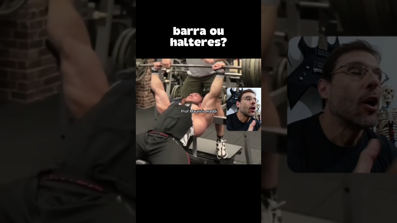 SUPINO INCLINADO COM BARRA OU HALTERES? 