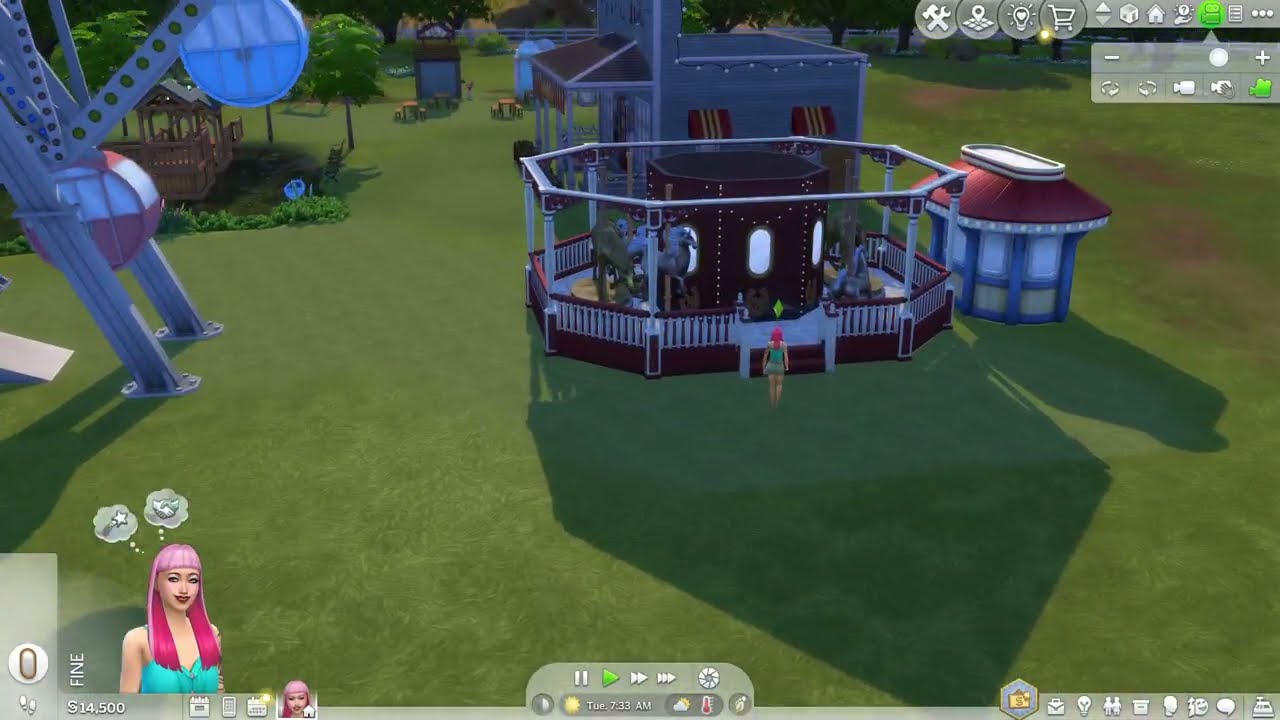 Sims 4 Abandoned fair grounds test play