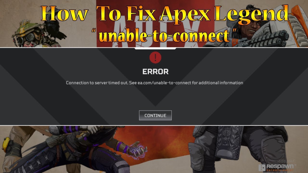 Unable to fix. Ошибка серверов Апекс. EA.com/unable-to-connect. Apex Legends Bad connection. Столкновение Apex Legends.