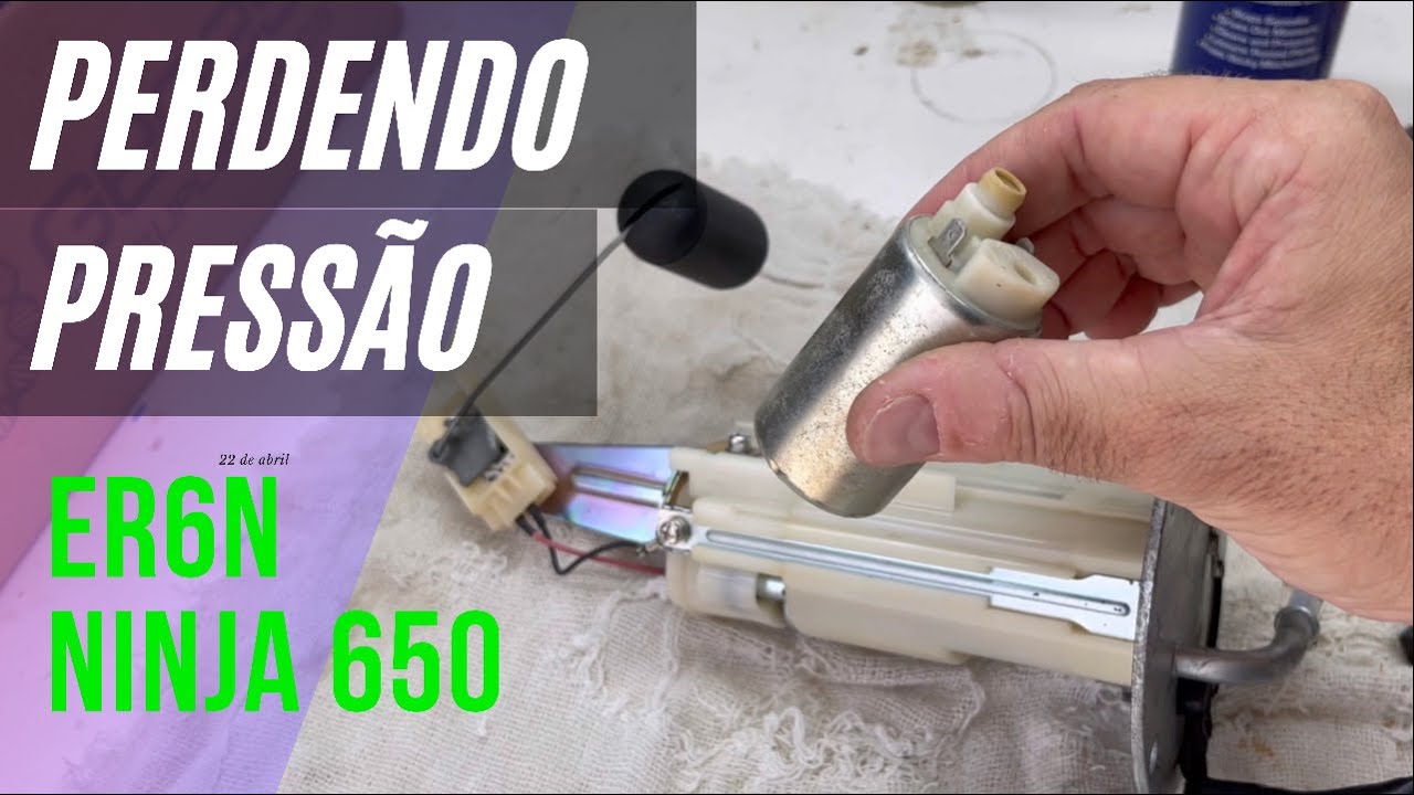 Kawazaki ER6N e NINJA 650 perdendo potencia, pressão na bomba de combustível cai mesmo após a troca?