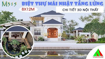 Biệt thự mái Nhật tầng lửng | Biệt thự sân vườn | Nhà đẹp Vinahouse