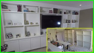 Como hacer un centro de entretenimiento (ensamble ) / how to make a built-in cabinet  ( 3 de 3 )