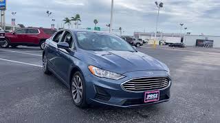 2019 Ford Fusion SE  AWD Sedan Blue 2.0l I-4