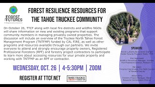 Forest Futures Salon: Forest Resilience Community Resources