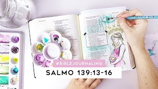 BIBLE JOURNALING COM AQUARELA | Amanda Bravo