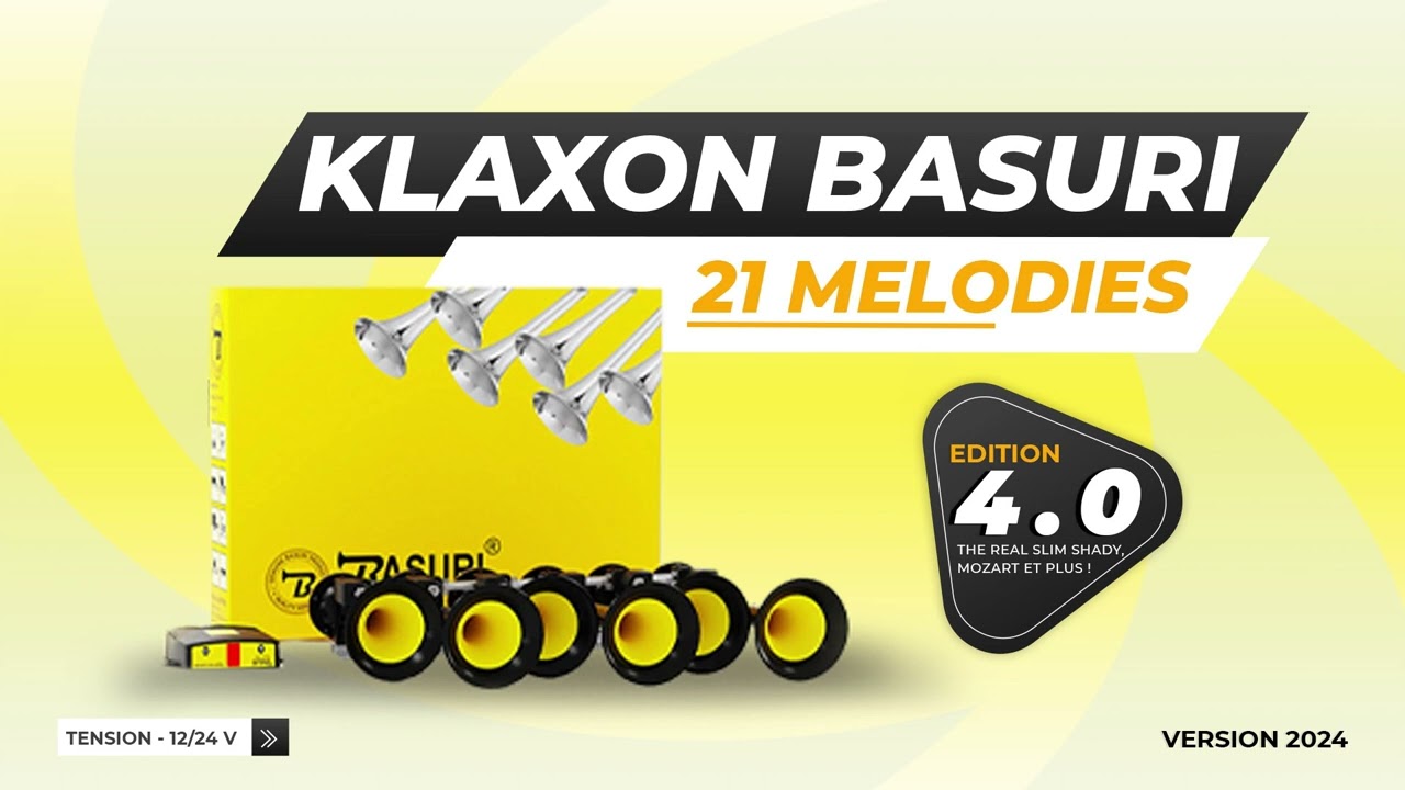 Klaxon Basuri 21 Melodies - Edition 4.0 Baby shark - 12/24 Volts