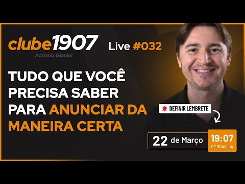 [CLUBE1907] Live#32: Rede de Display: Tudo que você precisa saber p/ Anunciar da Maneira Certa - [CLUBE1907] Live#32: Rede de Display: Tudo que você precisa saber p/ Anunciar da Maneira Certa