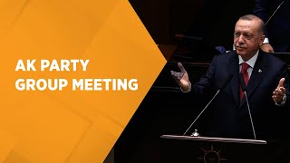President Erdoğan Spoke At Ak Party Group Meeting