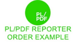 PL/PDF Order Report example