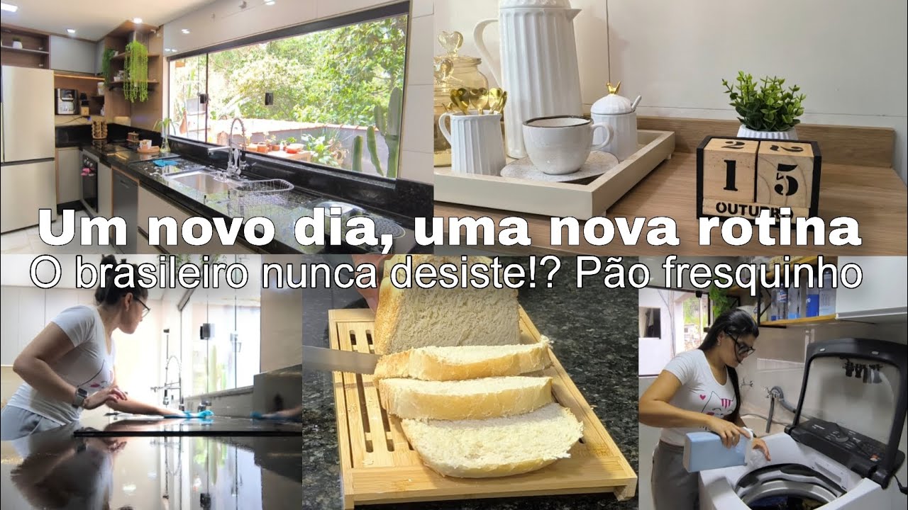 ✨COMEÇANDO o DIA com TUDO | PÃO FRESQUINHO 🍞 | casa LIMPA 🧼🪣rotina REAL de dona de casa 