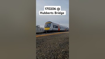 170206 passing Hubberts Bridge station  - #shorts #class170 #railscene