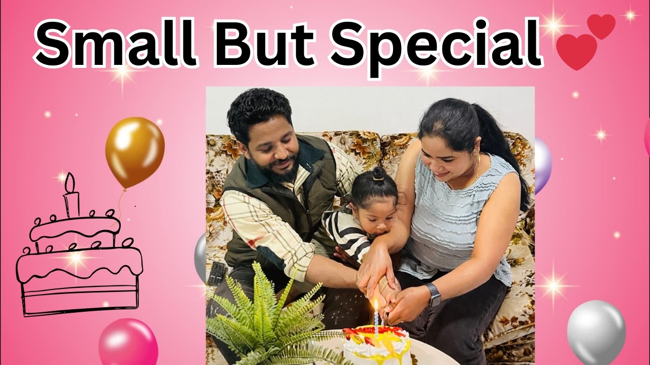 Simple Birthday at Home 🎂 | Family Cake Cutting & Guru Ghar Visit