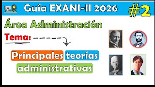 EXANI II 2025 Administration Course Main administrative theories (Taylor, Fayol, Mayo) #2