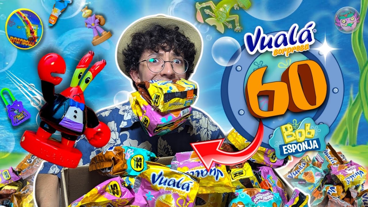 🤯¡4 PREMIOS en una BOLSA! y FIGURAS COLOR/Abrí una CAJA de los MEJORES LOTES de VUALÁS BOB ESPONJA 🧽