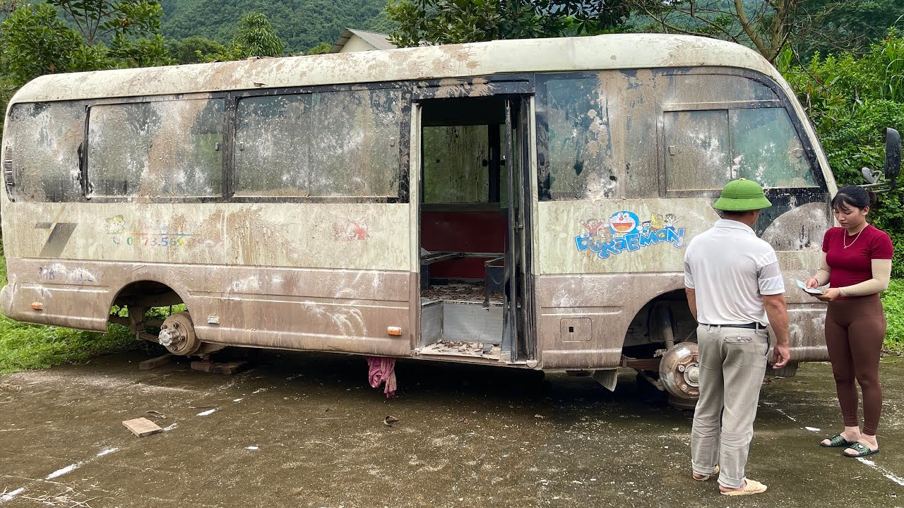 A female mechanic's challenge when restarting a 29-seat HYUNDAI car. Can it be fixed?