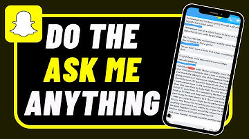 How to do Ask Me Anything on Snapchat !