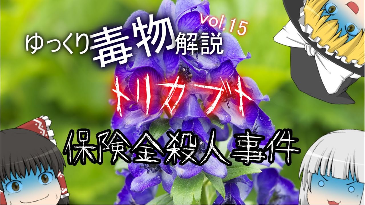 ゆっくり毒物vol.15　トリカブト+トリカブト保険金殺人事件【ゆっくり解説】