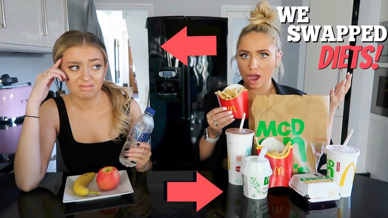 I swapped DIETS with my BESTFRIEND for 24hours!! ft Anastasia Kingsnorth! | Saffron Barker