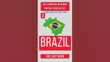 Top 5 Countries With Most Youtube Users in 2023 | #shorts #shortsvideo #viral #trending #youtuber