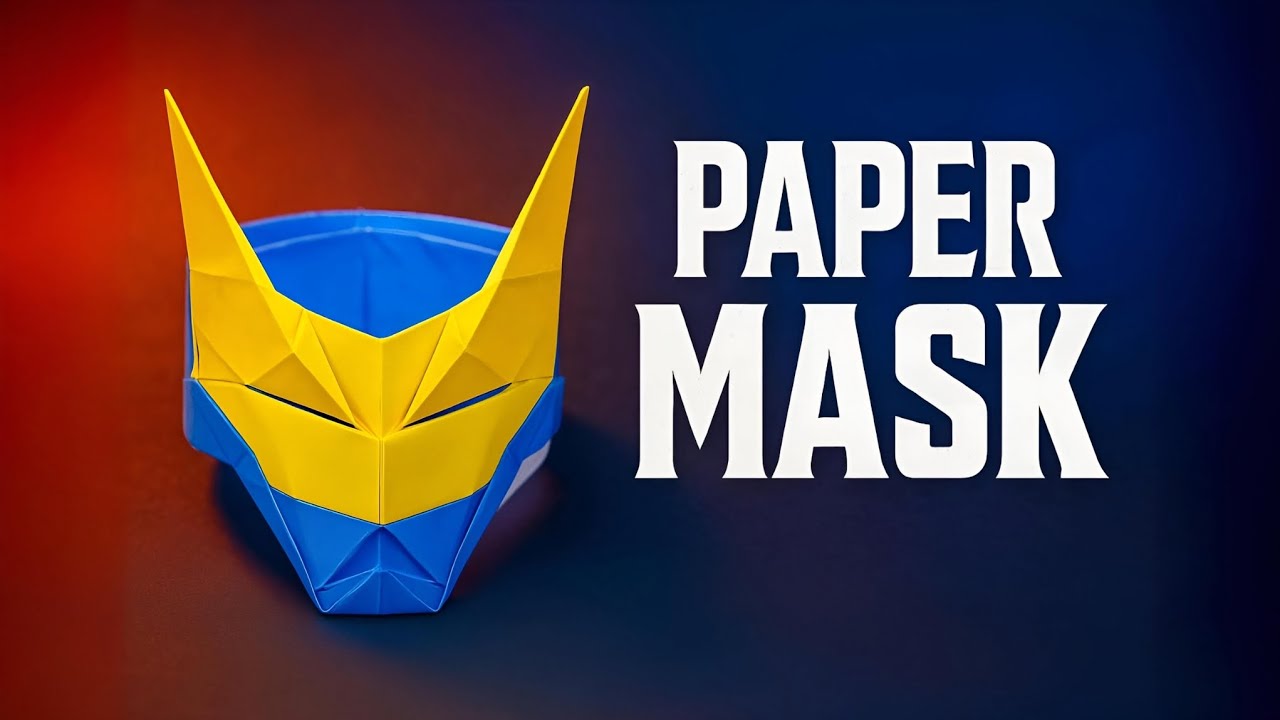How to make paper mask || paper superhero mask