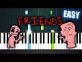 Marshmello & Anne-Marie - FRIENDS - EASY Piano Tutorial by PlutaX
