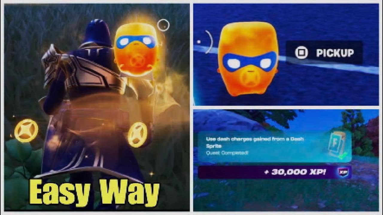Easily Use Dash Charges Gained From a Dash Sprite - Fortnite Week 4 Weekly Quest