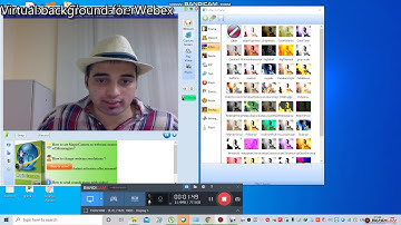 Virtual background for Webex