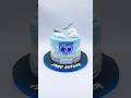 Cake con diseño de avión …Efecto Buttercream azul con matices blanco. Y decoración de fondant ✈️