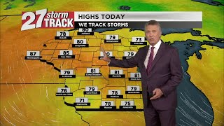 Wednesday night weather forecast: Temps stay summerlike until next week