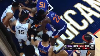 Jose Alvarado wanna fight Suns team after CJ does a dirty play!