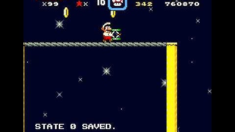 Super Mario World Custom Level: Night With Ropes